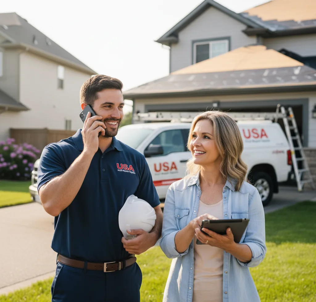 USA Roof Repair Experts customer support in Auberry